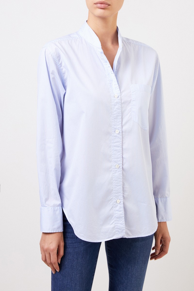 Robert Friedman Gestreifte Baumwoll-Bluse