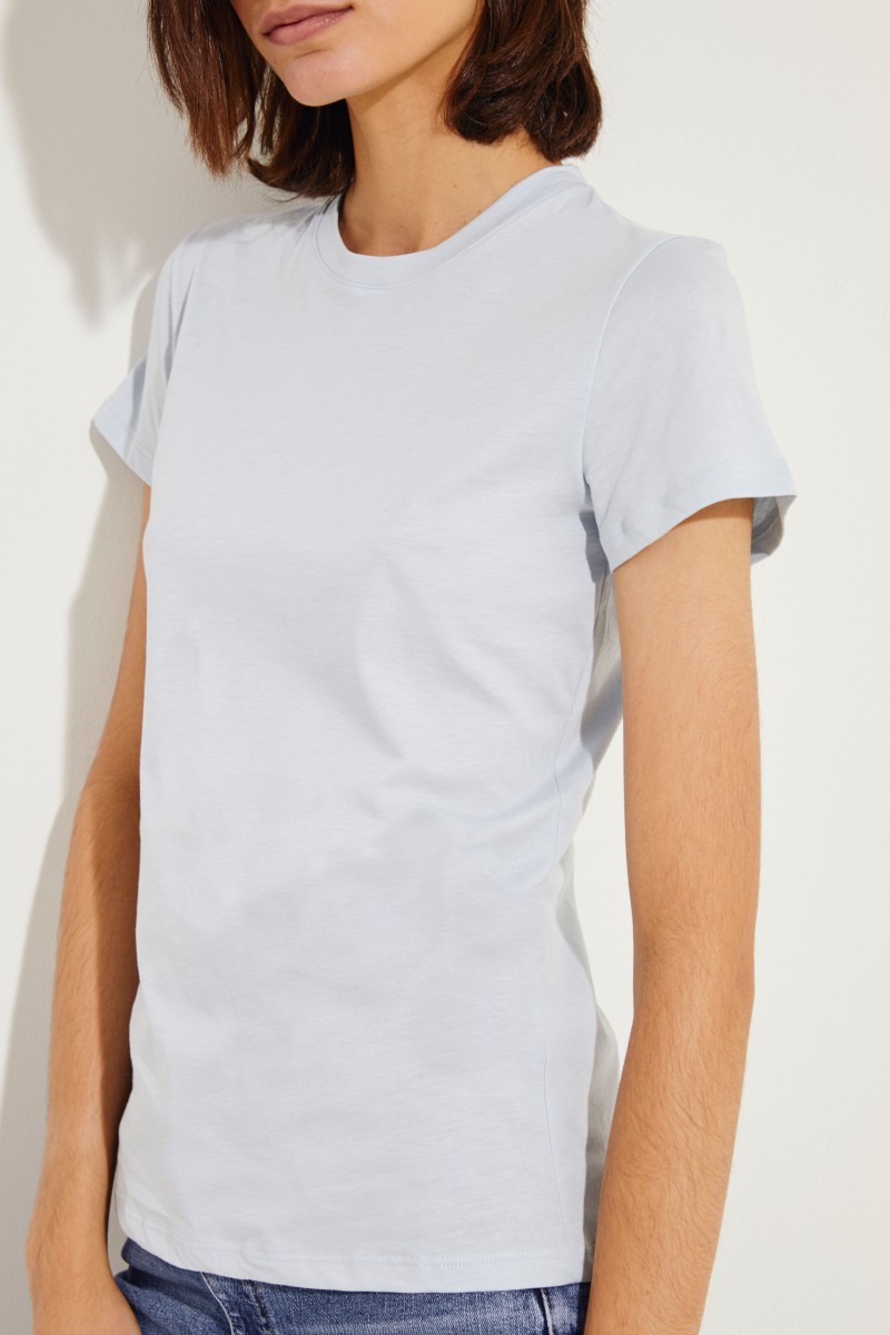 Schlichtes T-Shirt Blau