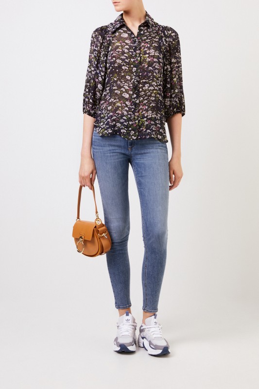 Ganni Bluse 'Printed Georgette' Multi