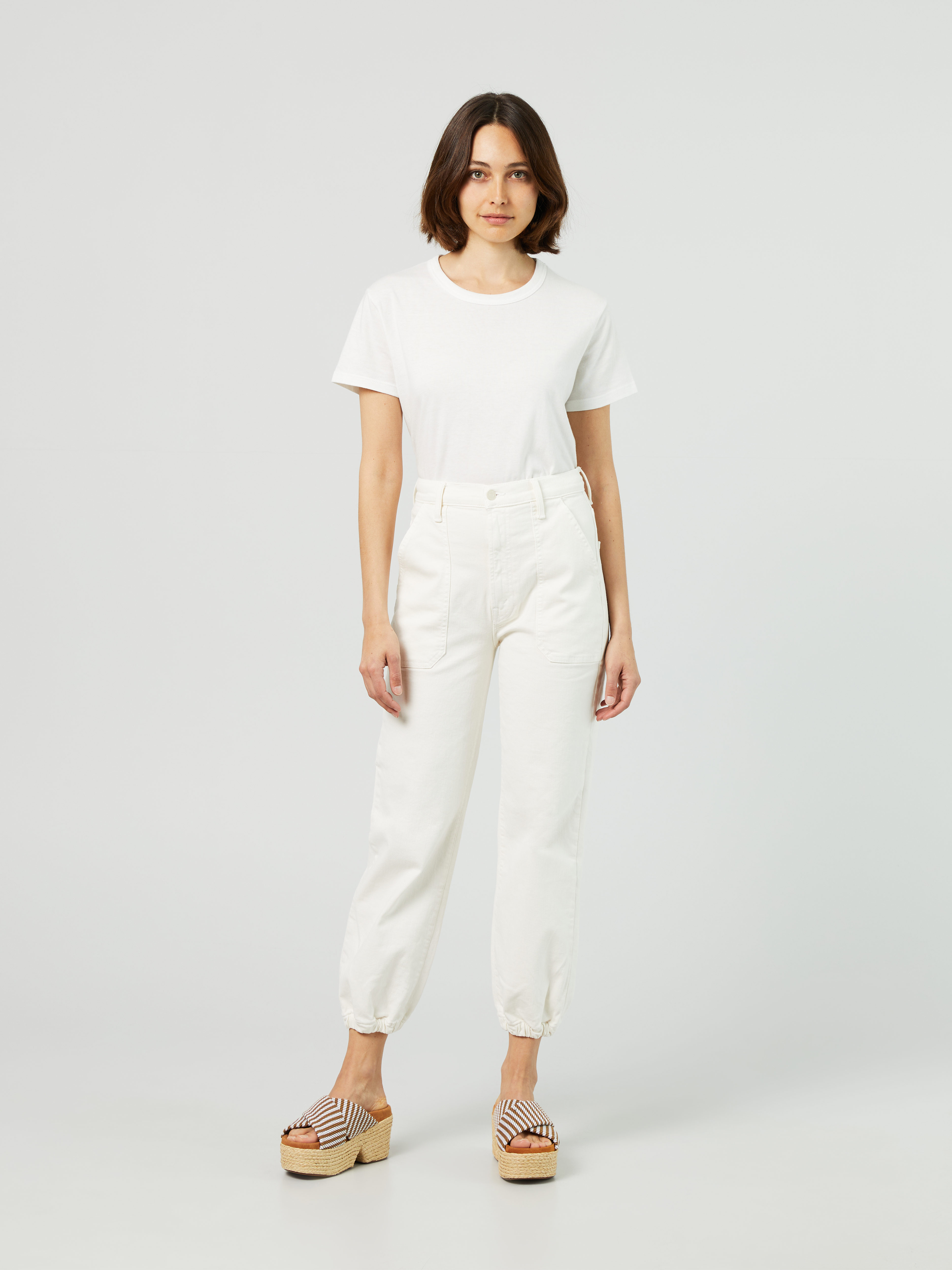 Wrapper Patch' Cream | Relaxed Fit Jeans