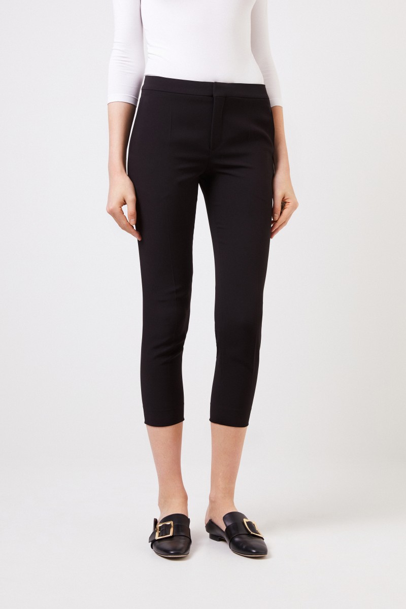 Chloé Klassische Bügelfaltenhose Schwarz