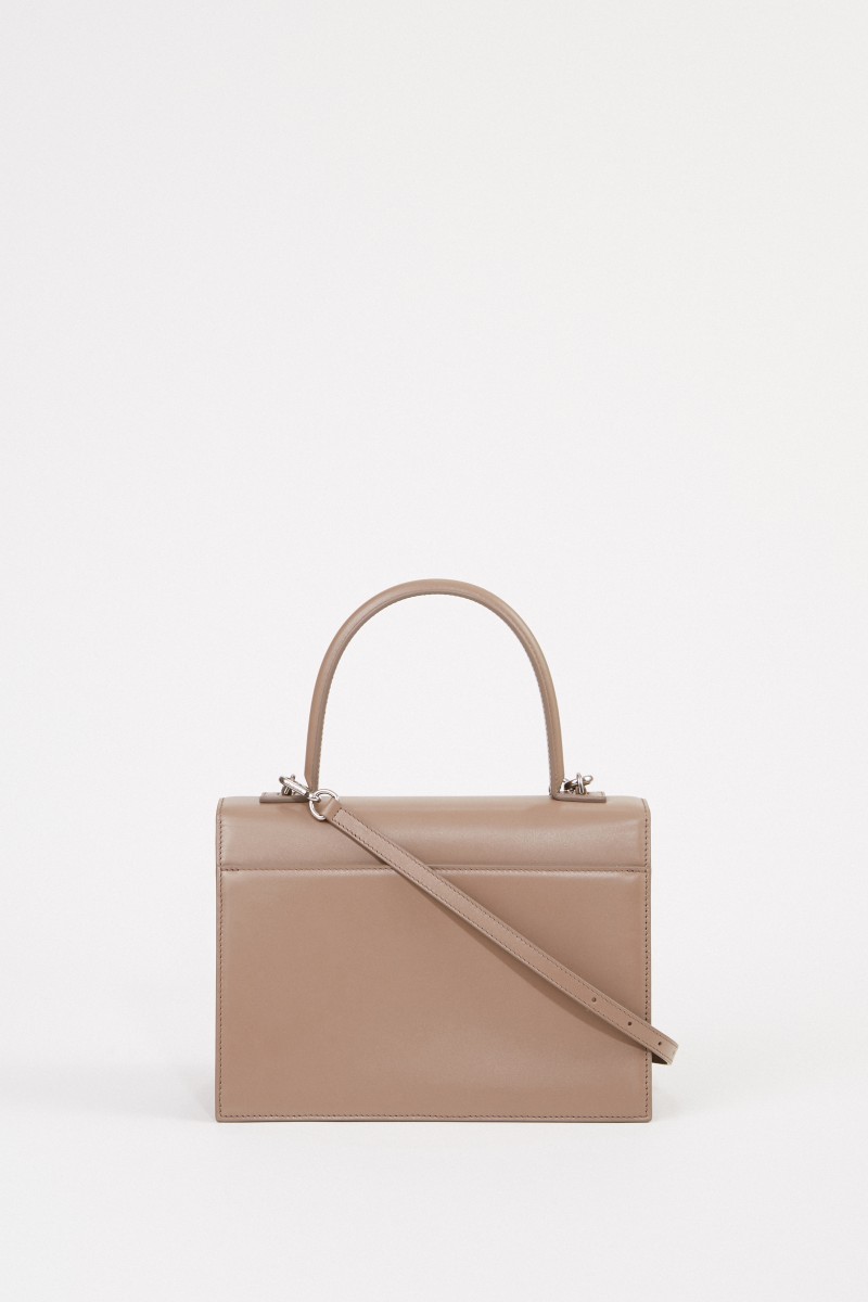 Leder-Tasche 'Sharp S' Beige