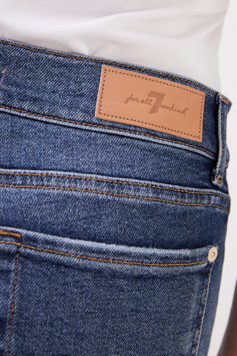 Midrise-Jeans 'Roxaenne Crop' Blau