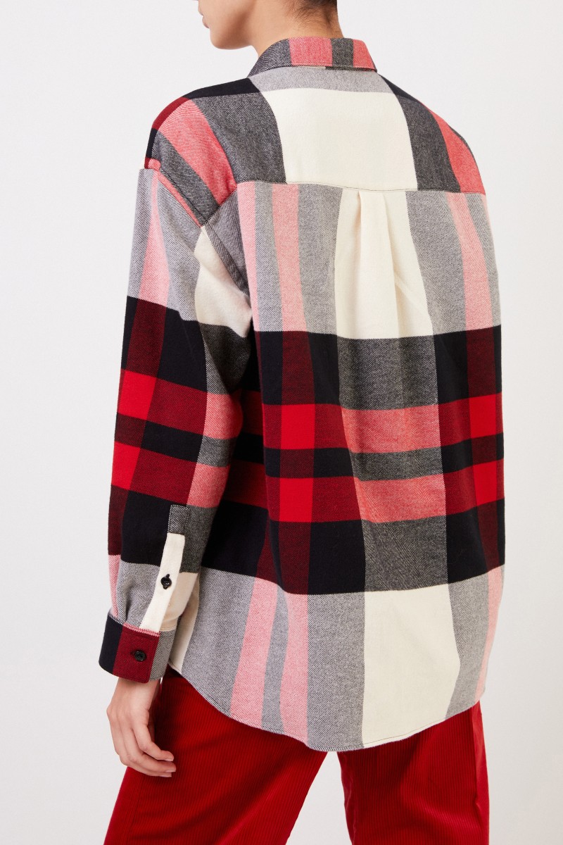 Woolrich Flannel Shirt mit Karomuster Rot/Multi