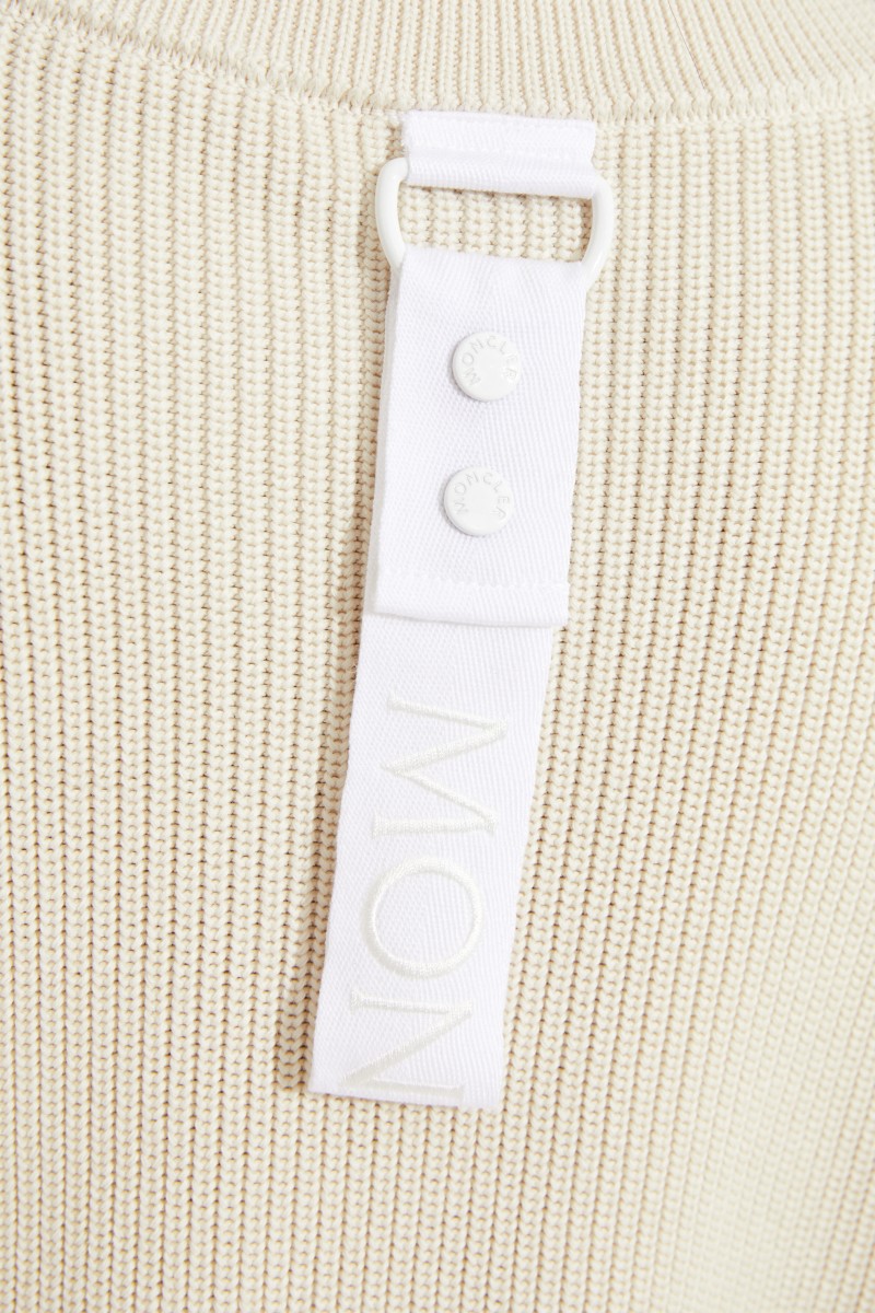 Pullover mit Druckknöpfen Crème