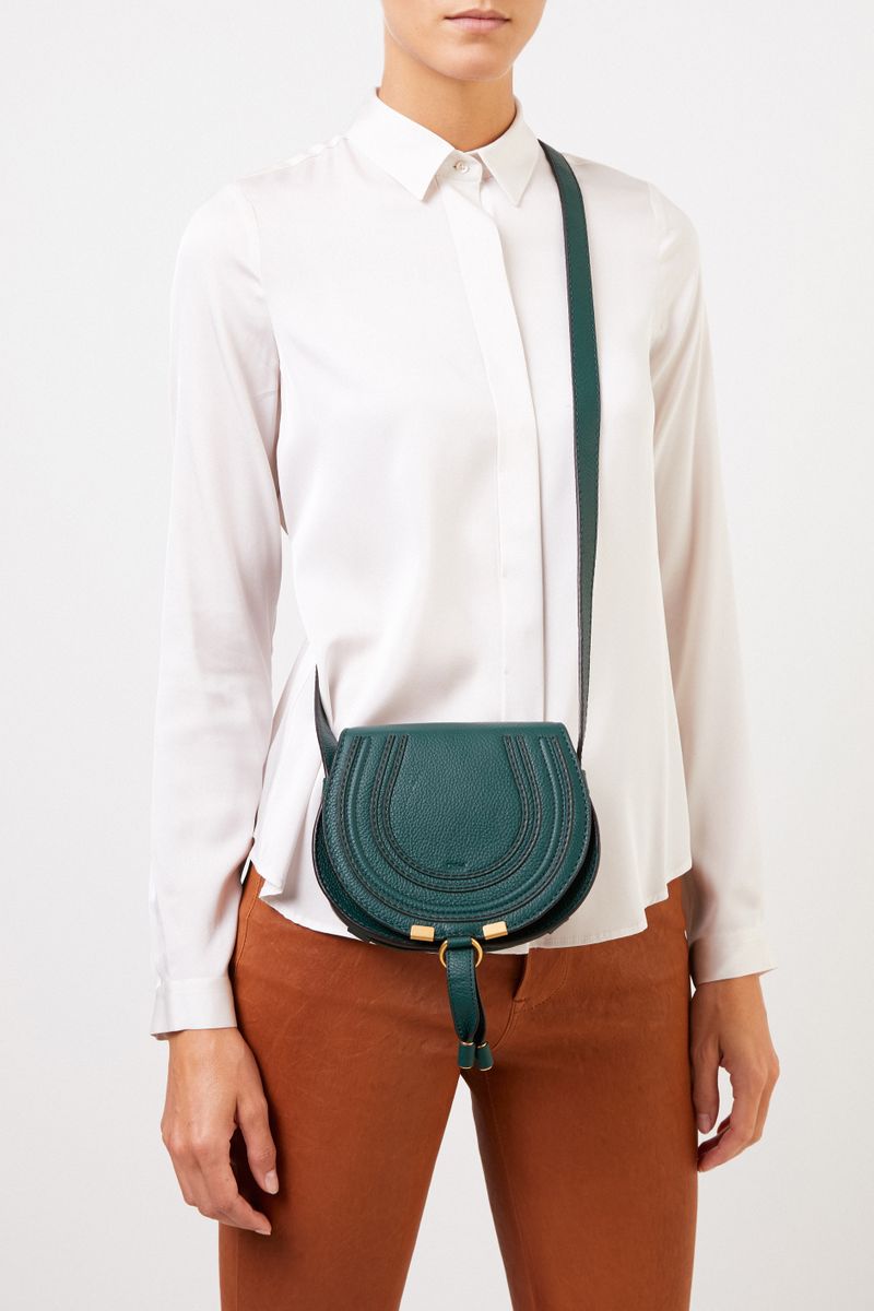Chloé Umhängetasche 'Marcie Saddle Small' Rain Forest