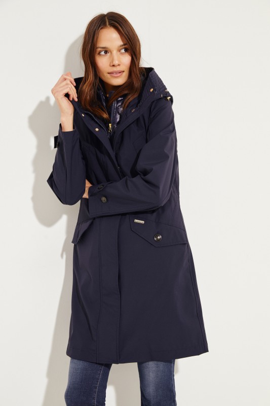 Woolrich Daunenparka 'Galena' mit herausnehmbarer Weste Maineblau