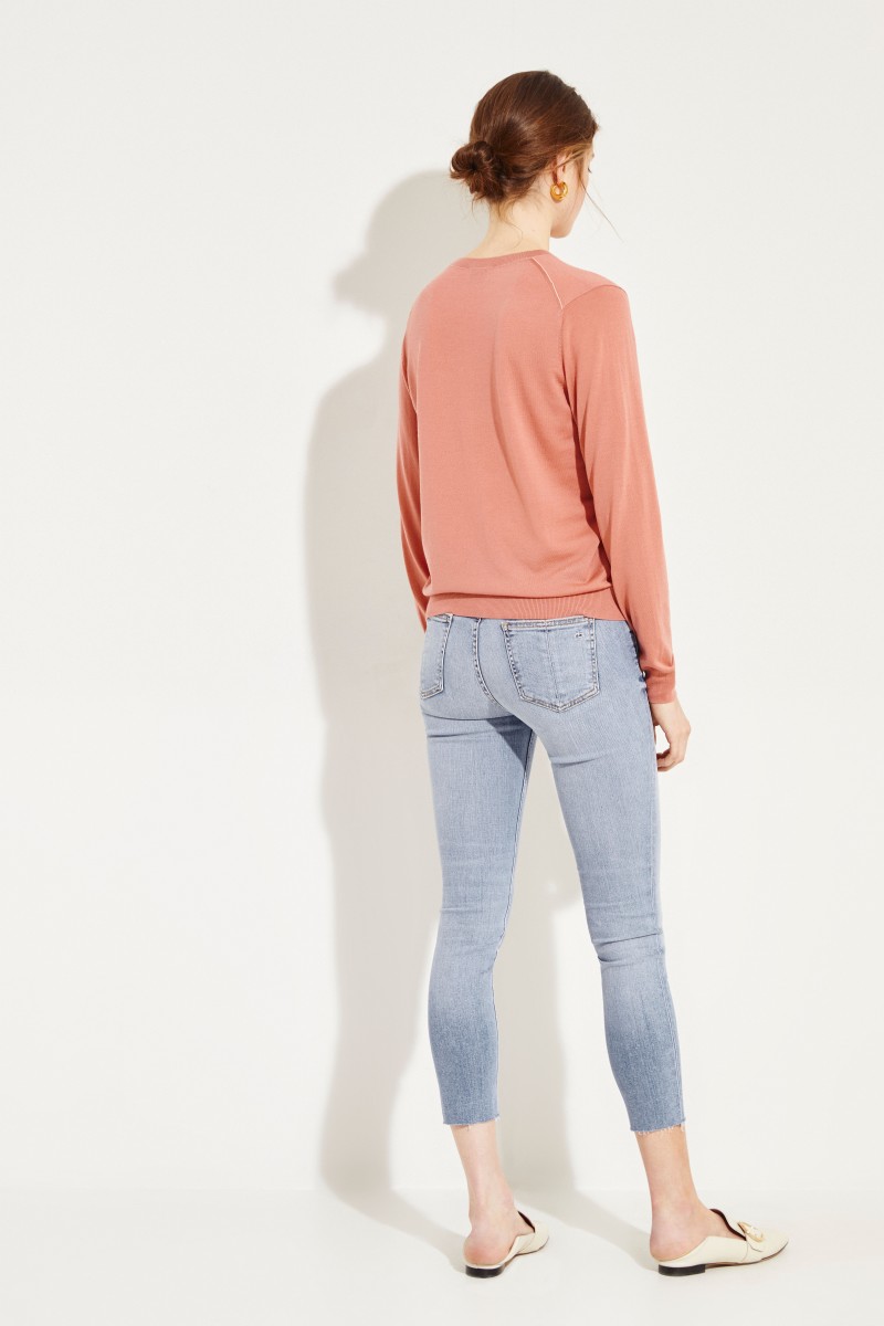Woll-Pullover Rosenholz