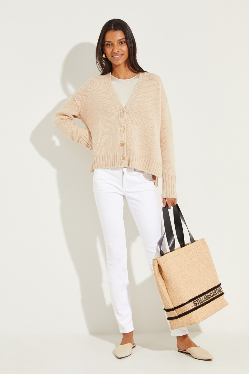 Cashmere-Cardigan 'Celeste' Beige