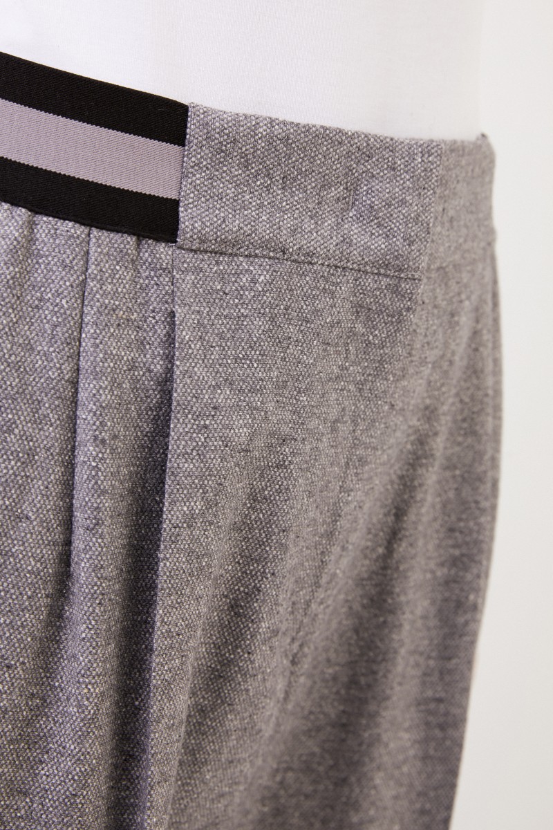 Iris von Arnim Gabardinehose 'Janna' mit Gummibund Grau
