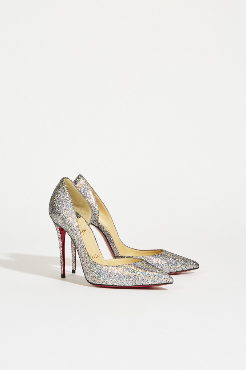 Glitzer-Pump 'Iriza' Silber
