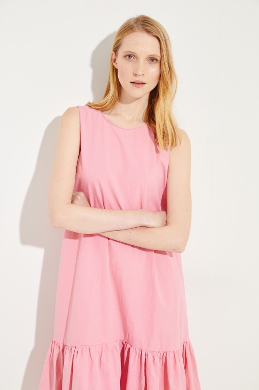 Baumwoll-Kleid Rosé