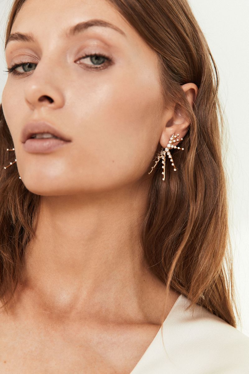 Ohrstecker 'Radiant Earrings' mit Diamanten Gelbgold