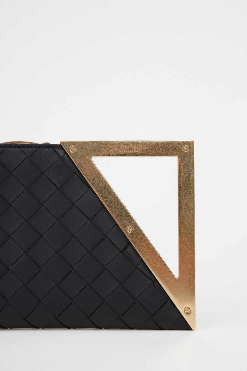 Bottega Veneta Clutch 'BV Rim' Schwarz