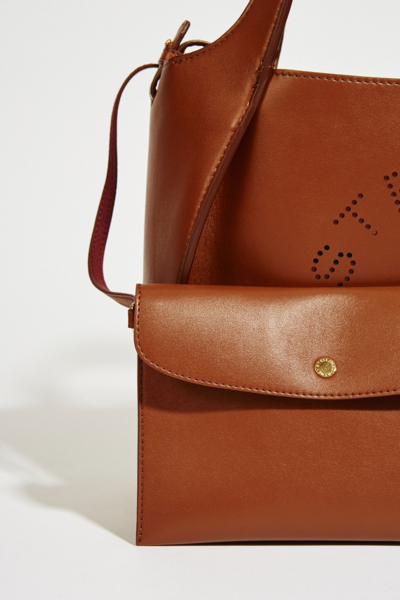 Shopper mit Stella-Logo 'Crossbody Logo Bag' Cinnamon
