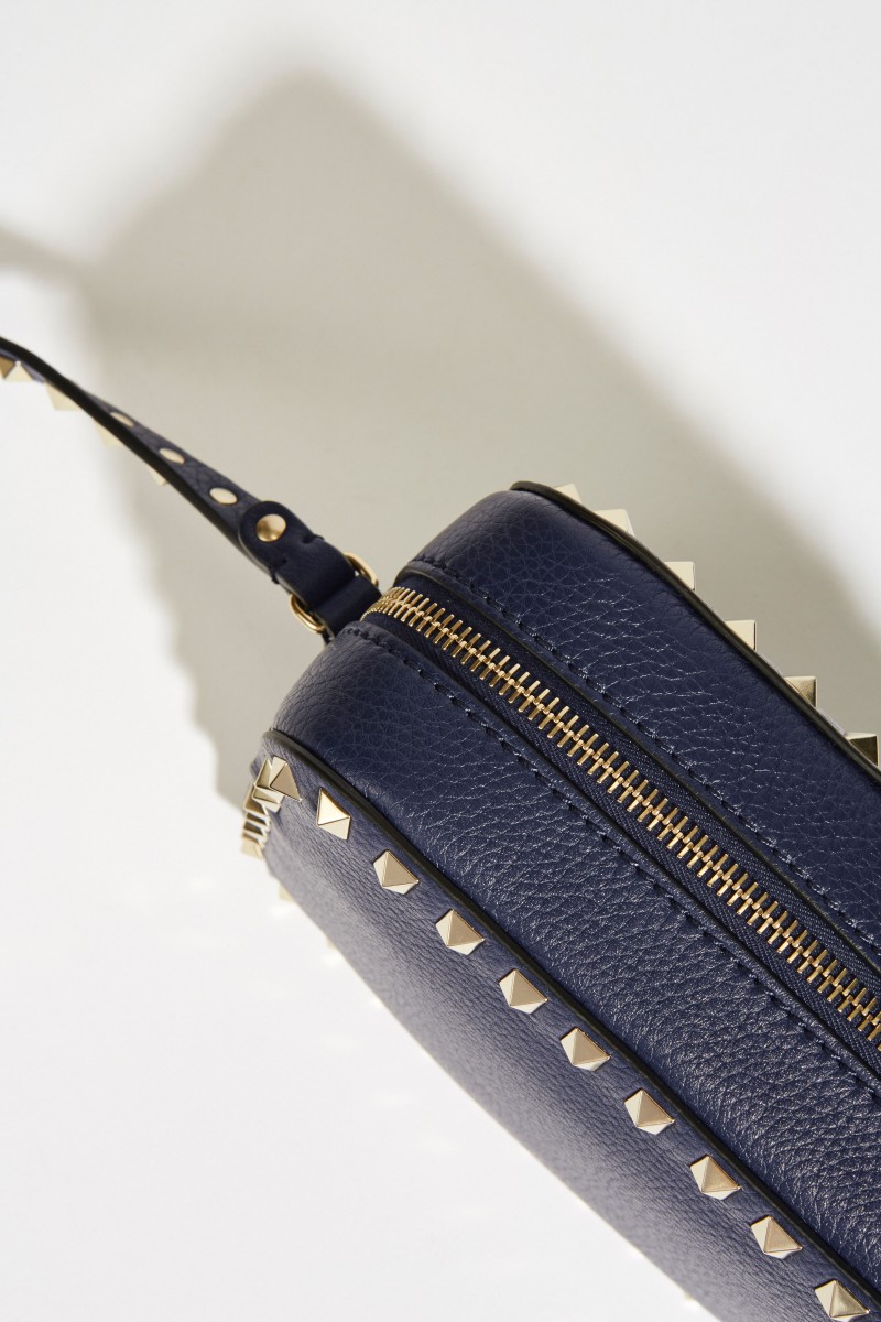 Umhängetasche 'Rockstud Camera' Blau