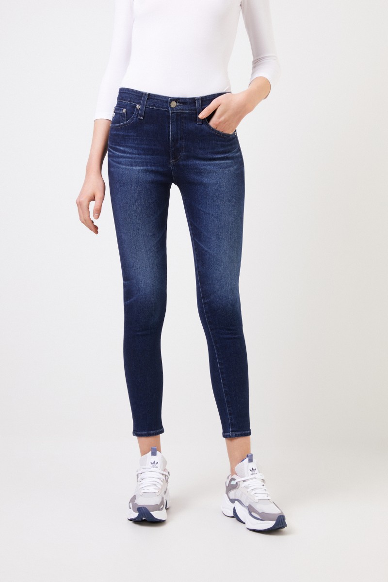 AG Jeans Skinny Jeans 'The Farrah' Dunkelblau