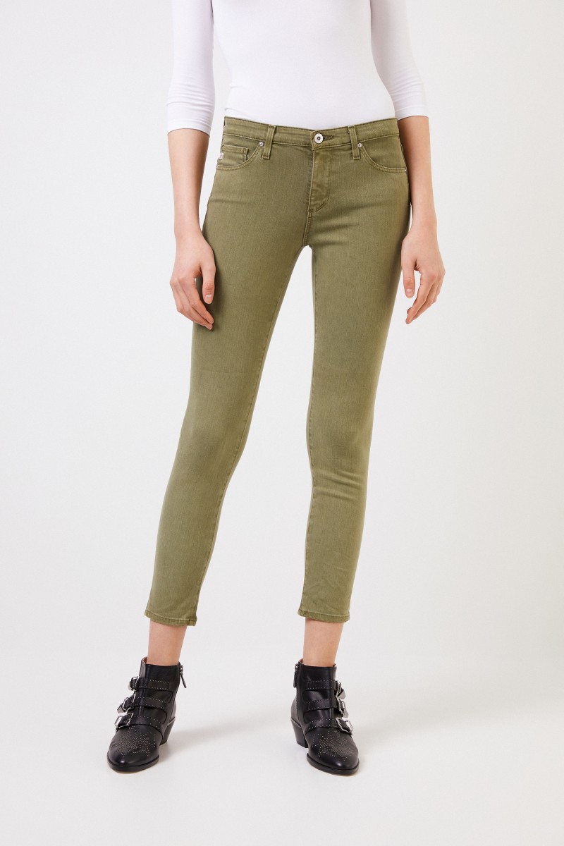 AG Jeans Skinny Jeans 'The Prima' Oliv