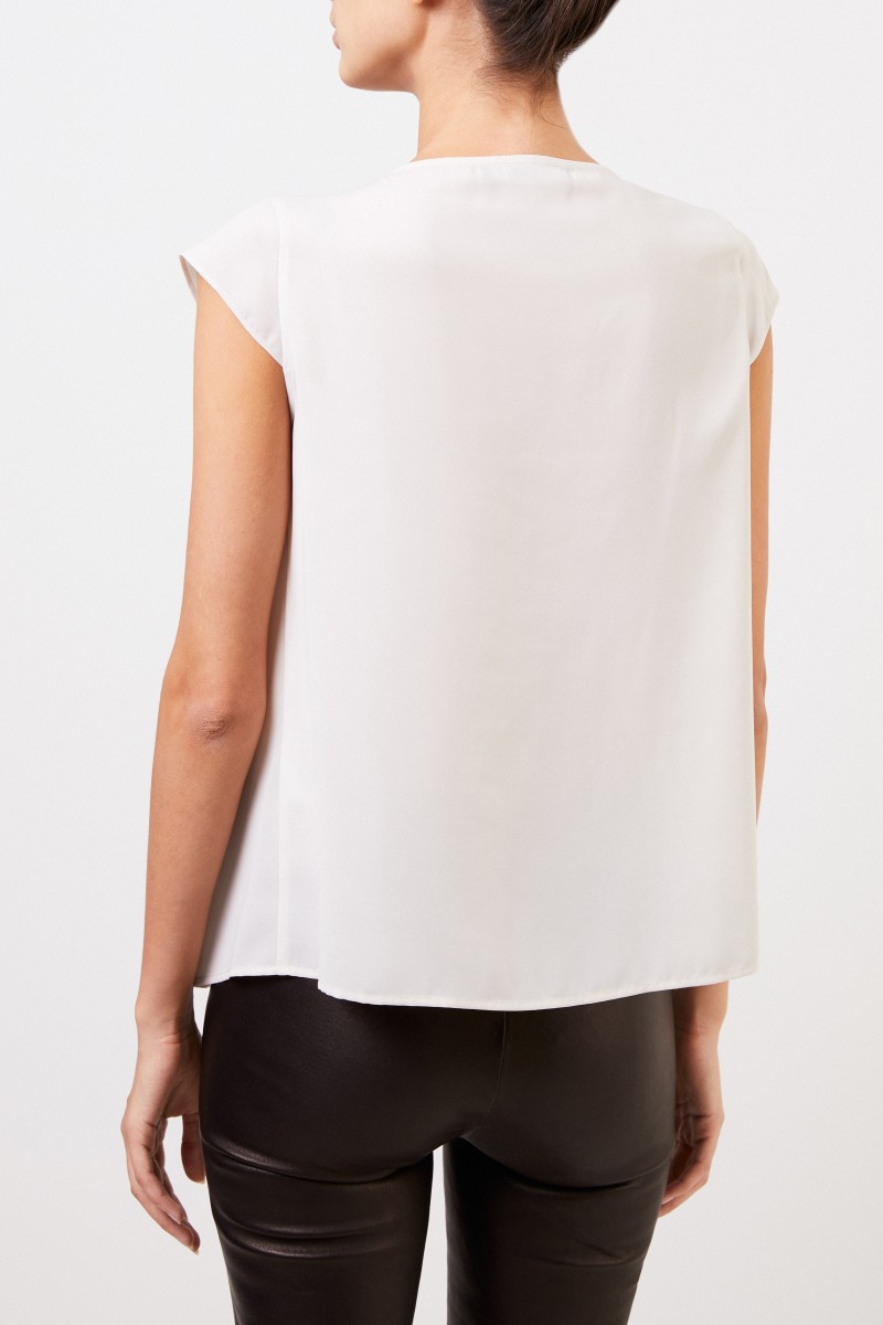 Steffen Schraut Top mit Faltendetails Beige