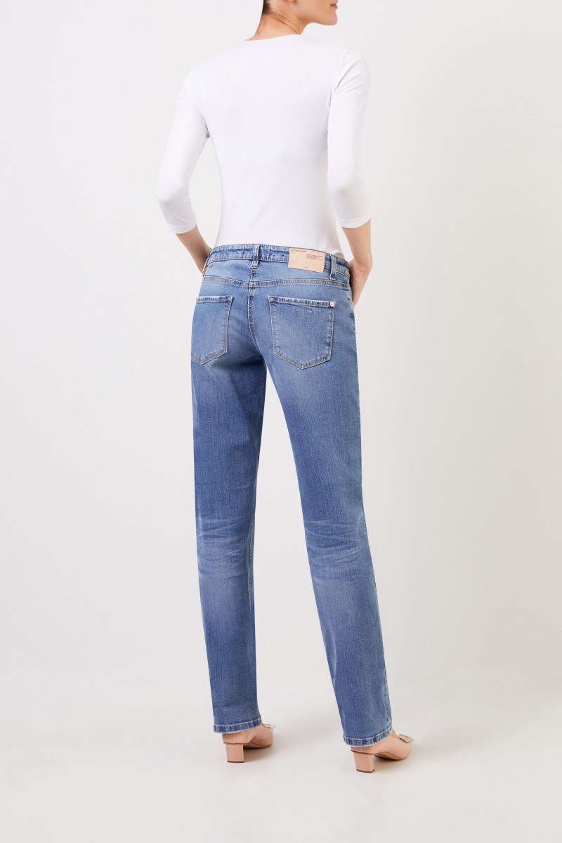 Cambio Jeans 'Loana' mit Waschung Hellblau