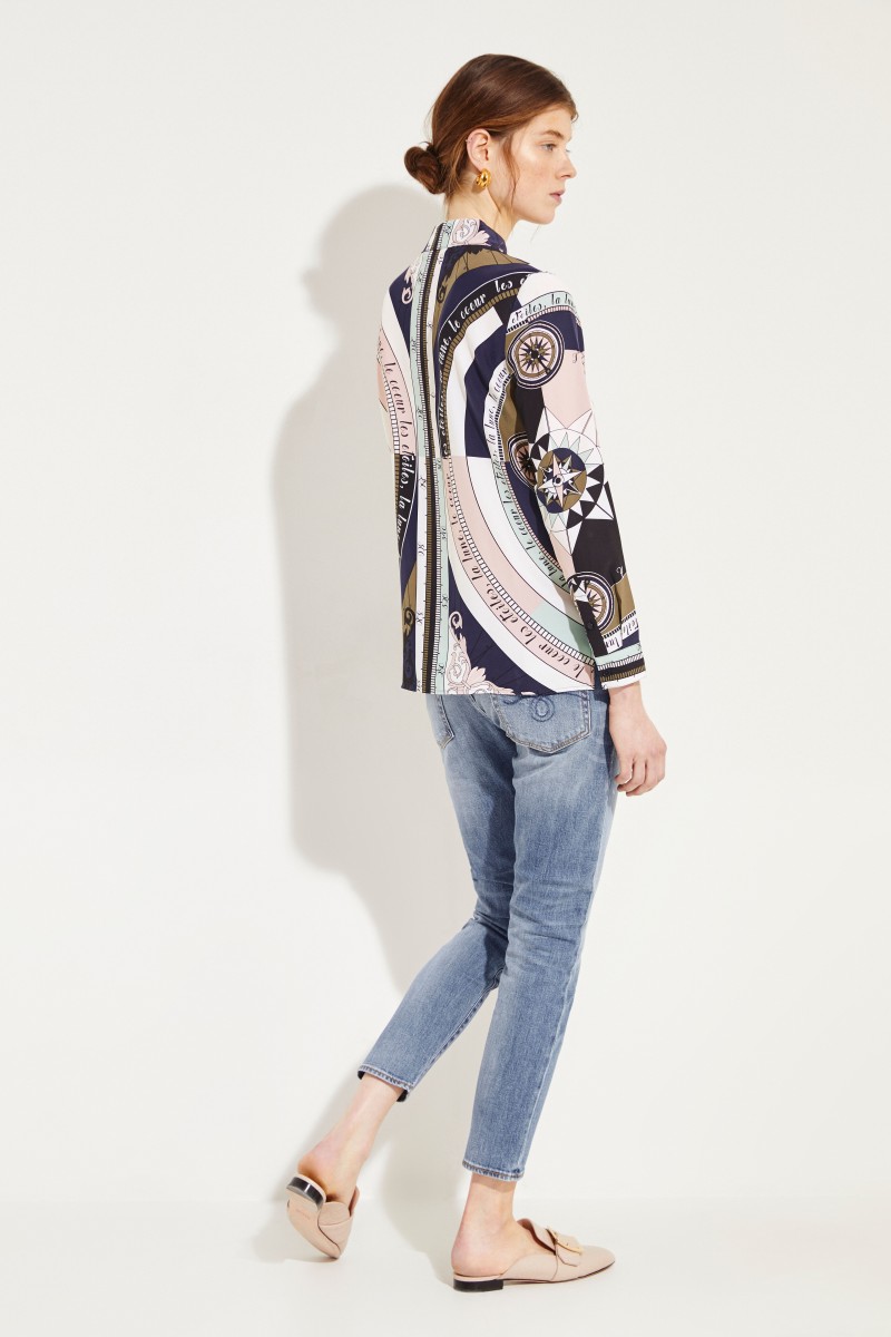 Seiden-Bluse 'Sienna' mit Print Multi