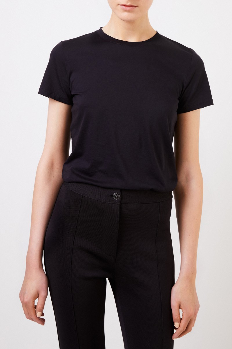 Vince Klassisches T-Shirt Schwarz