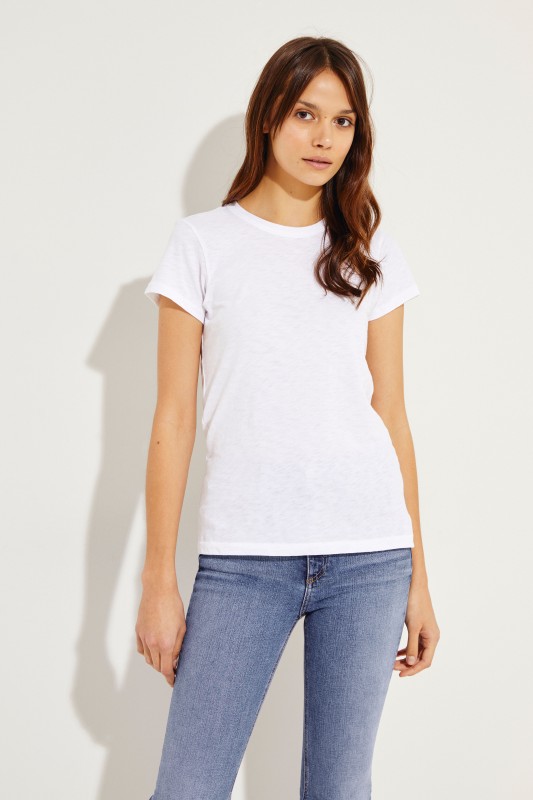 Schlichtes T-Shirt Weiß