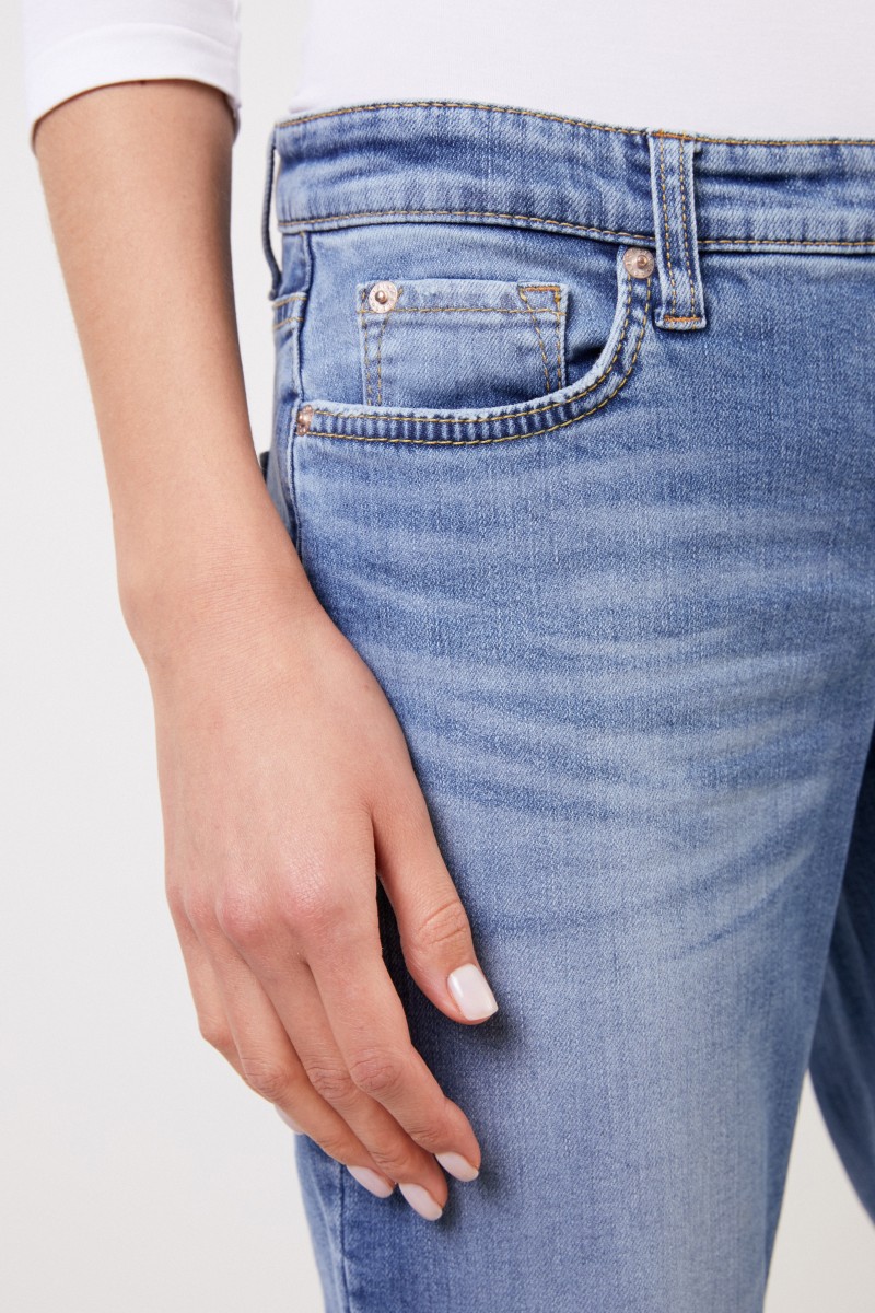 Cambio Jeans 'Loana' mit Waschung Hellblau