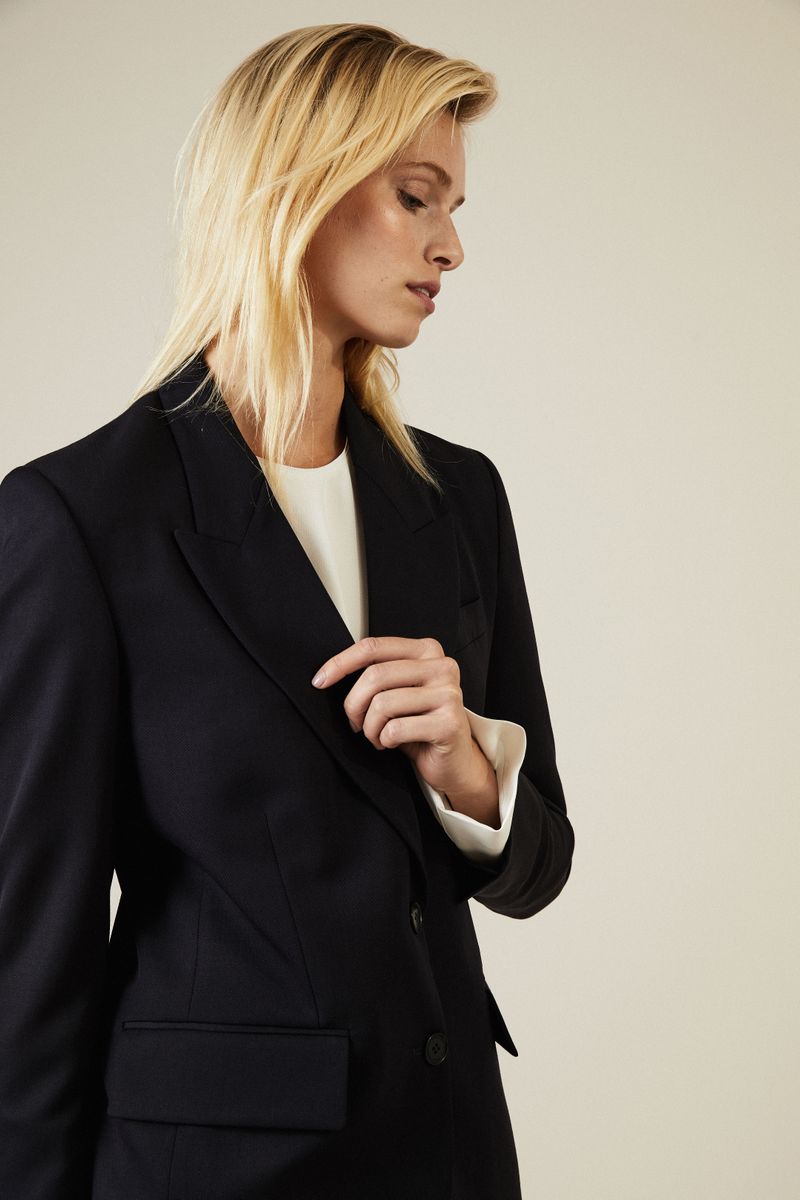 Wollblazer 'Ingrid' Blau