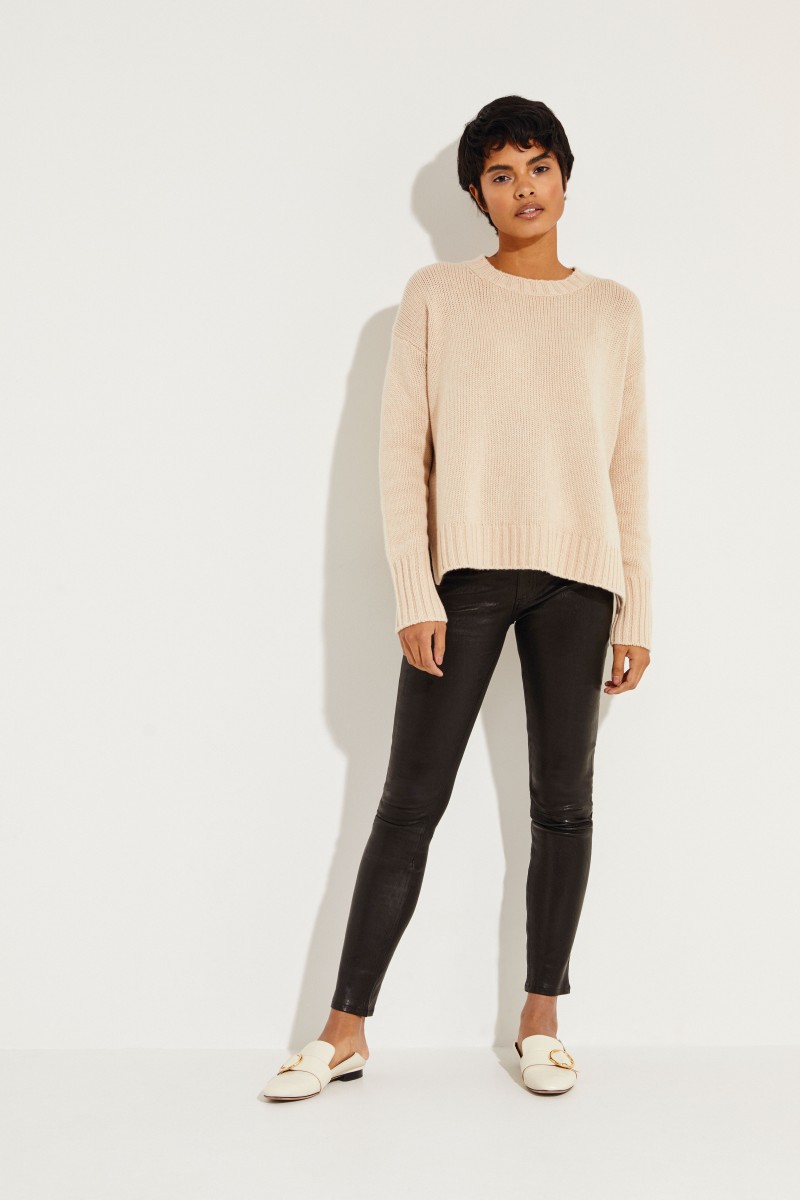 Rag&Bone High Rise Lederhose Schwarz