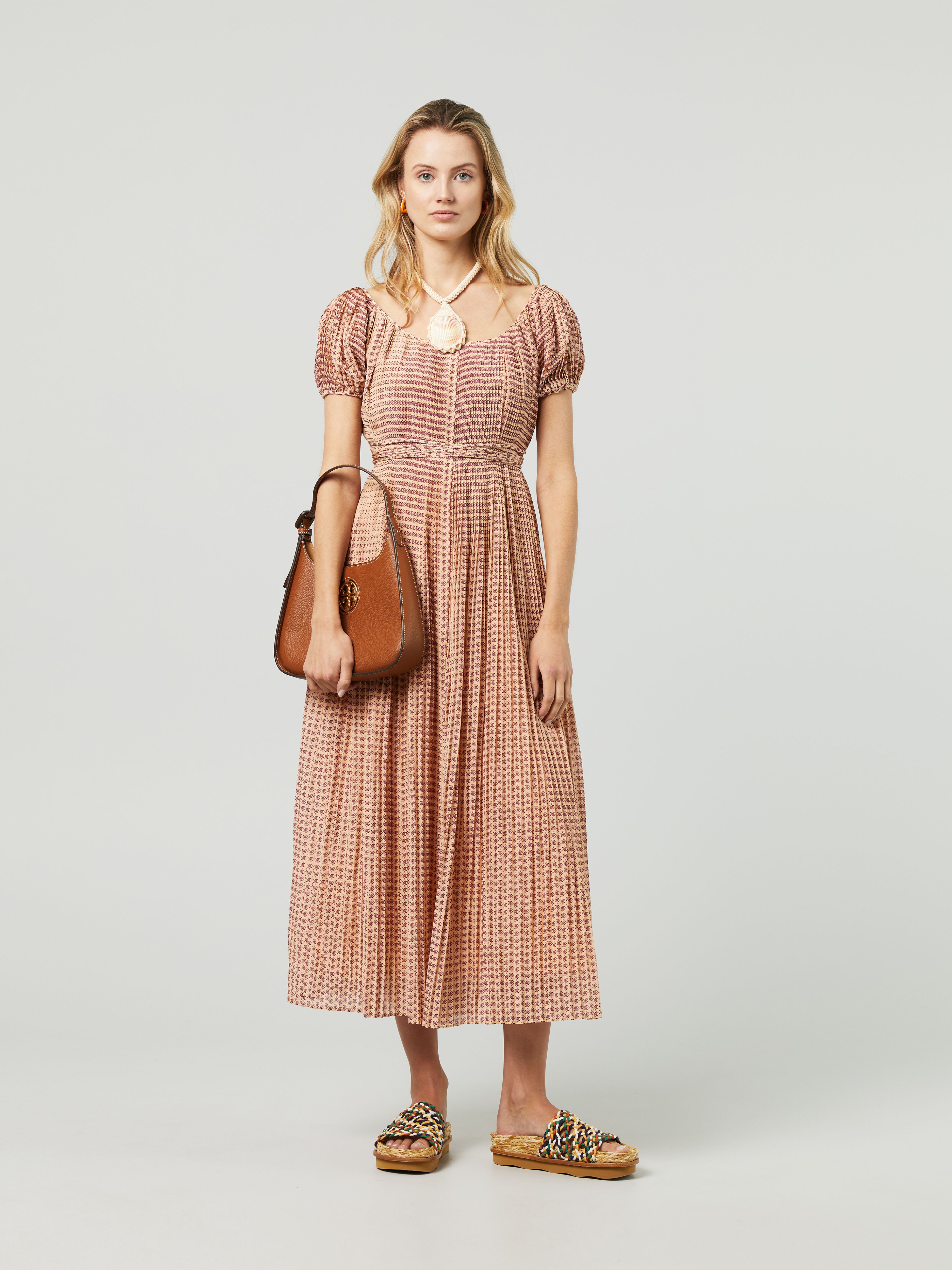 Tory Burch Cotton-Silk Dress Multi | Sommerkjoler