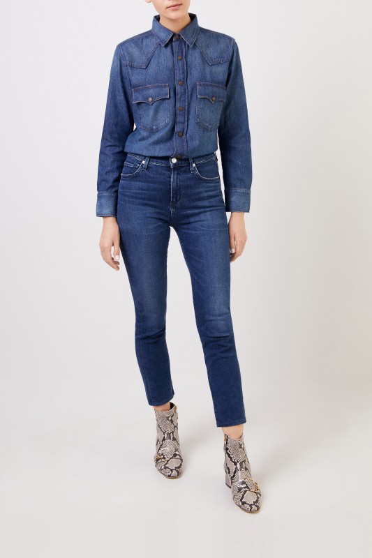 Citizens of Humanity Jeanshemd 'Viola' Blau