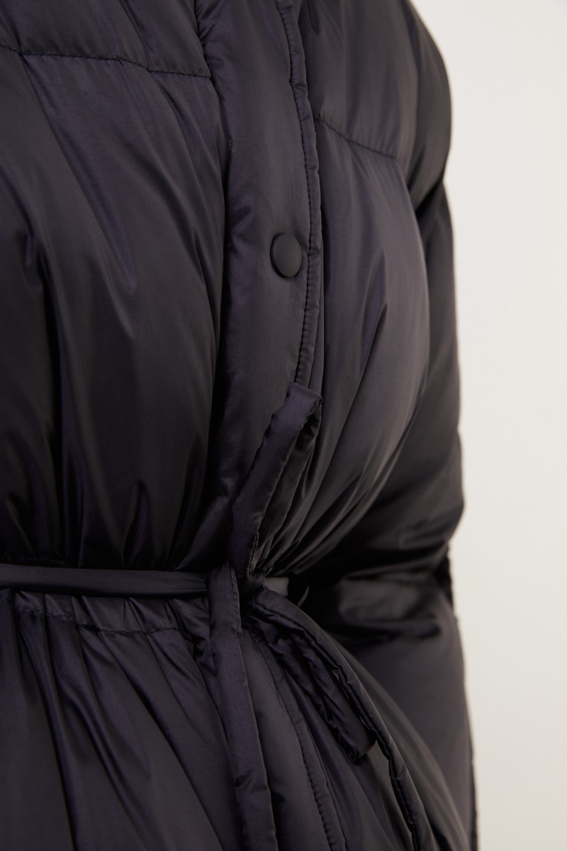 Acne Studios Daunenmantel 'Ottie Nylone Puffer' mit Kapuze Schwarz