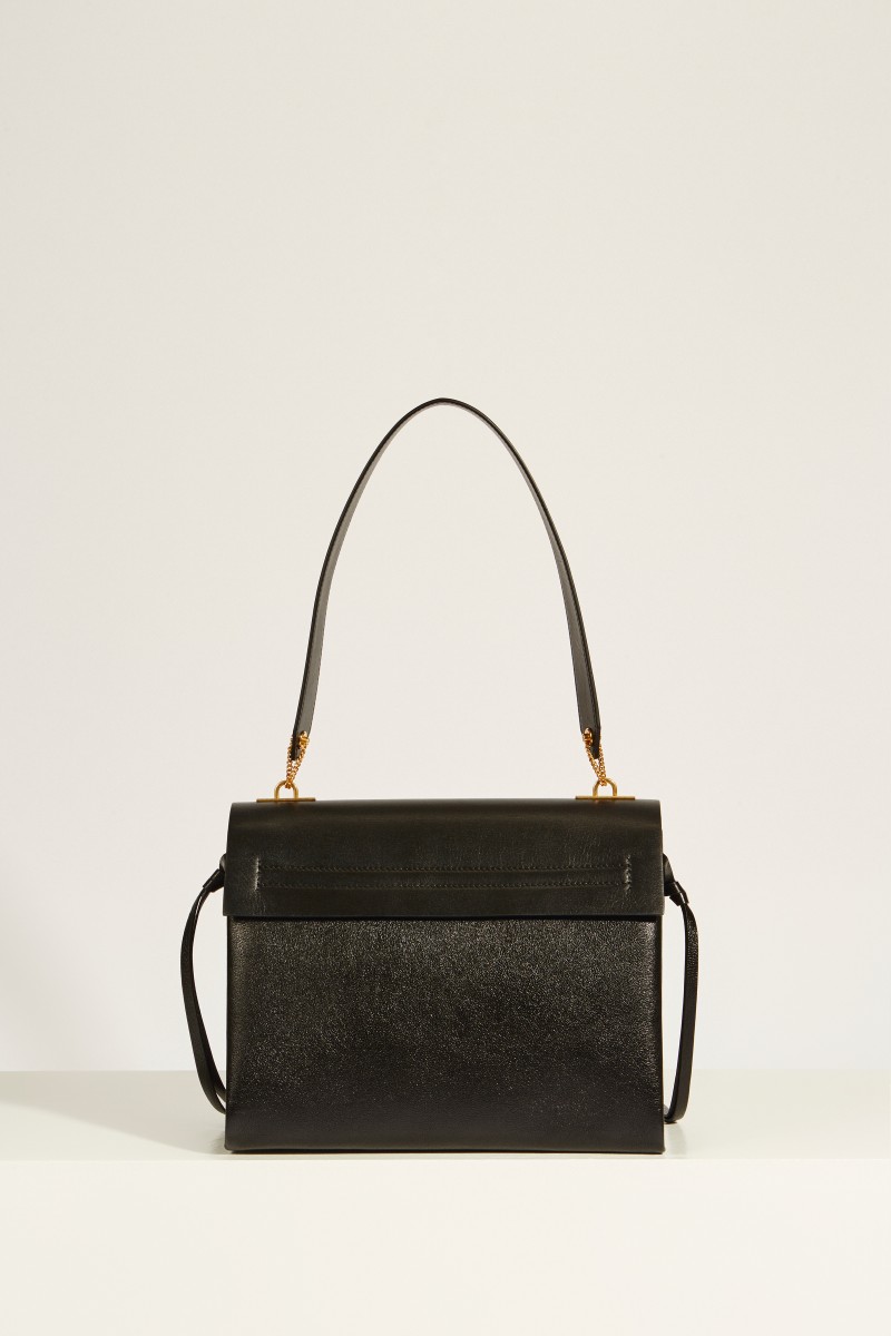 Leder-Tasche 'Vring' Schwarz