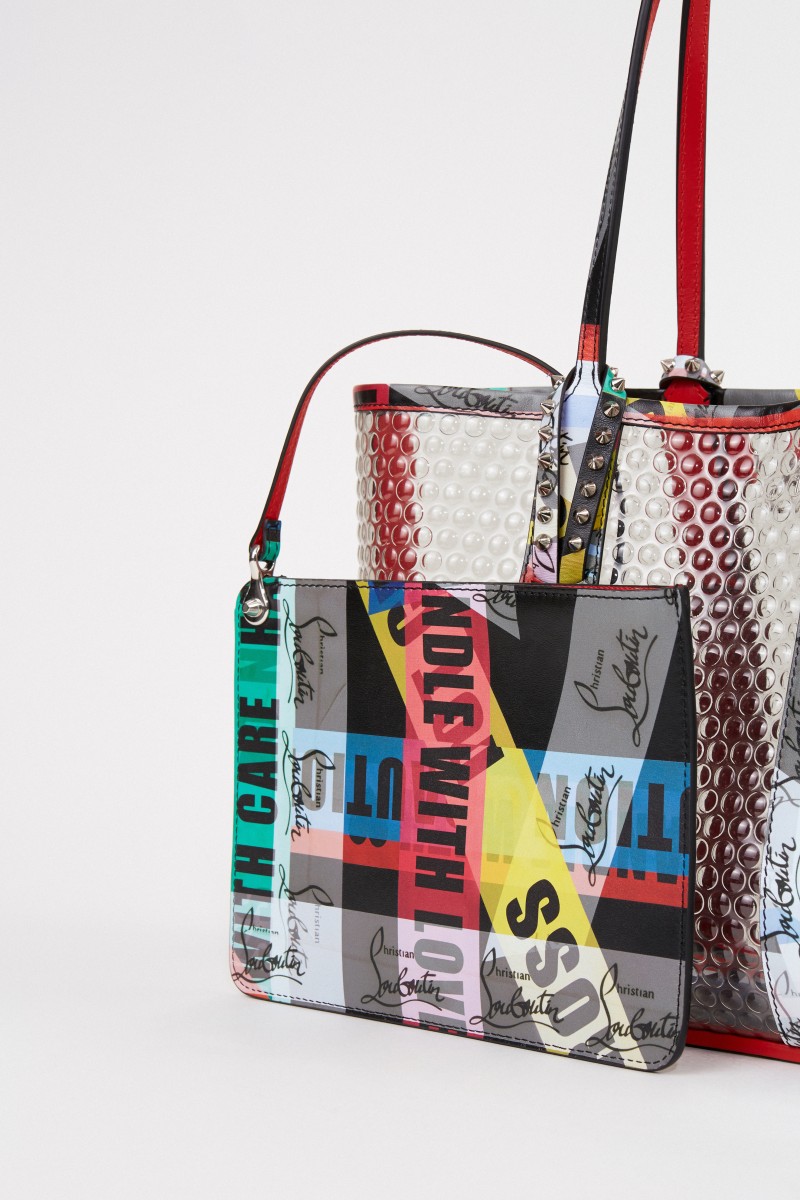 Christian Louboutin Shopper mit Nietendetails 'Cabata Small' Multi