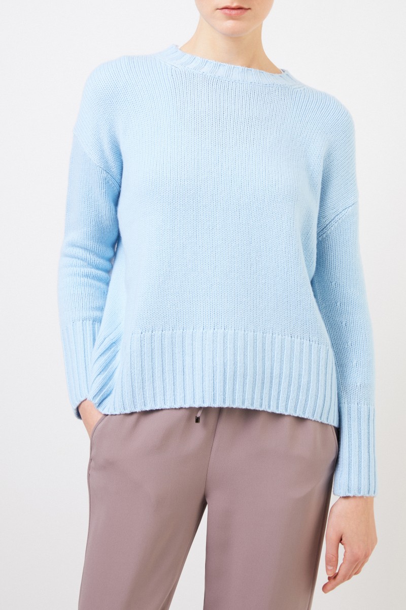 Iris von Arnim Cashmere Pullover 'Cielo' Hellblau
