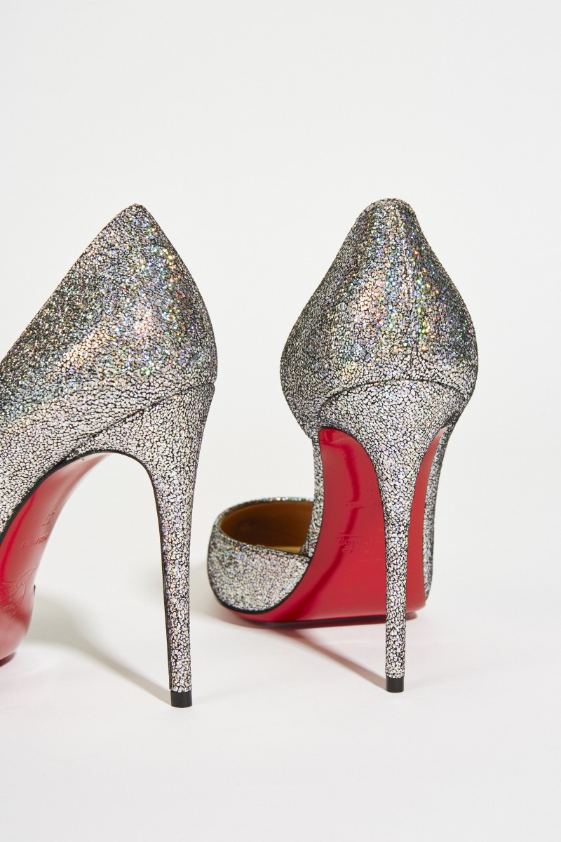 Glitzer-Pump 'Iriza' Silber