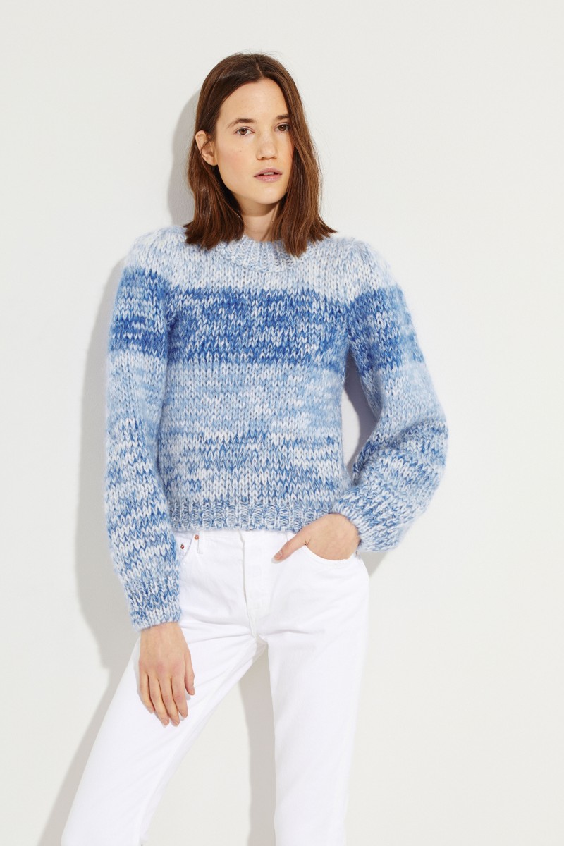 Mohair-wool sweater Blue