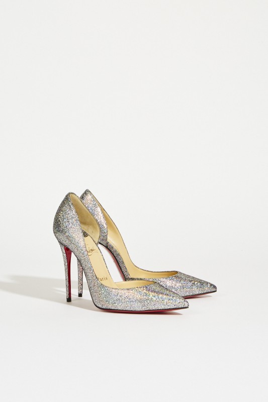Glitzer-Pump 'Iriza' Silber