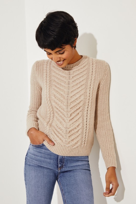 Cashmere-Pullover 'Beverly' Puder