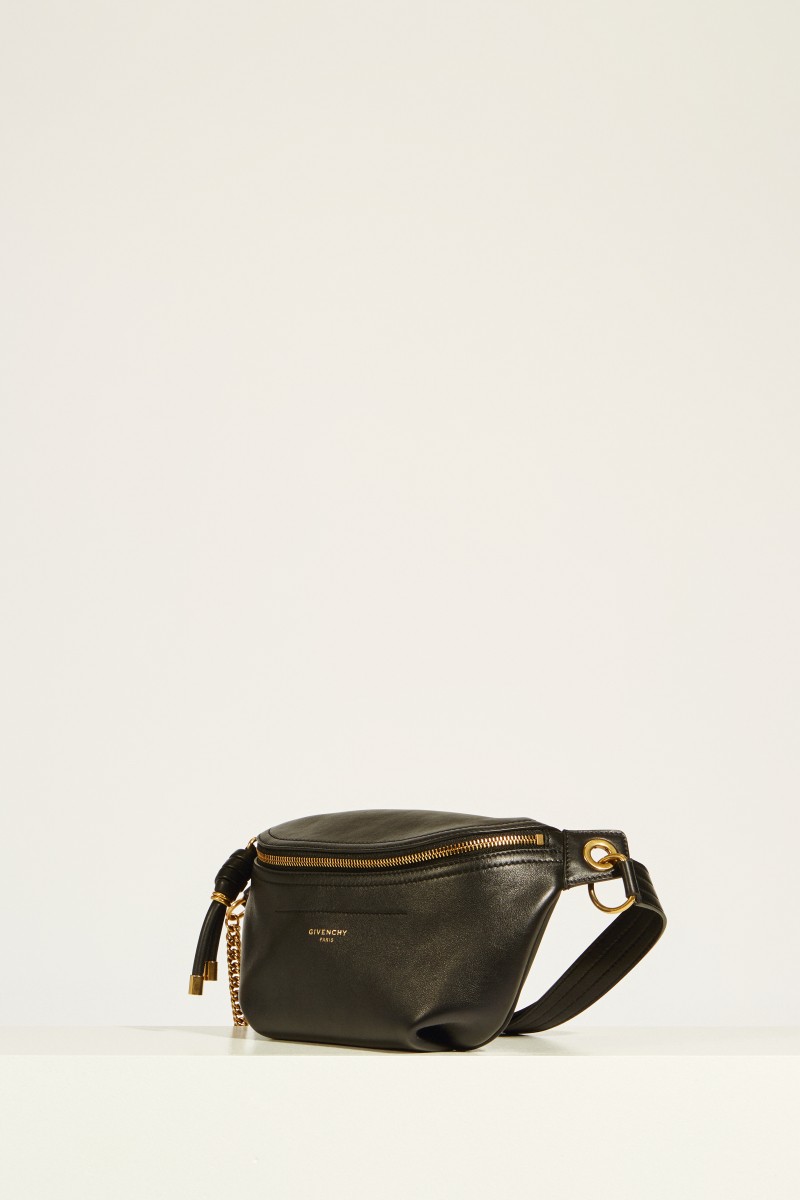 Leder-Gürteltasche 'Belt Bag' Schwarz