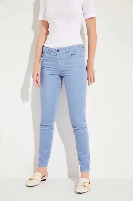 Feincord-Hose 'Ines' Blau