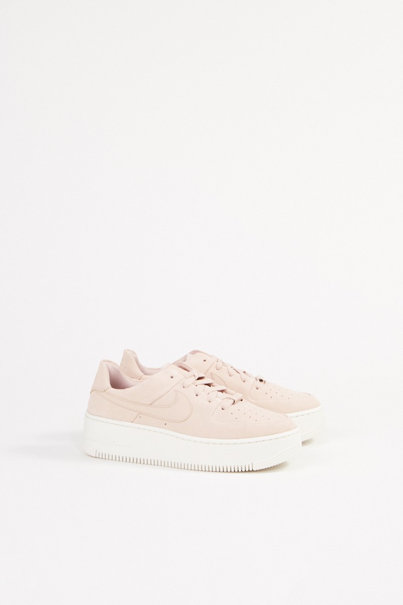 Nike Plateau-Sneaker 'Air Force 1' Beige