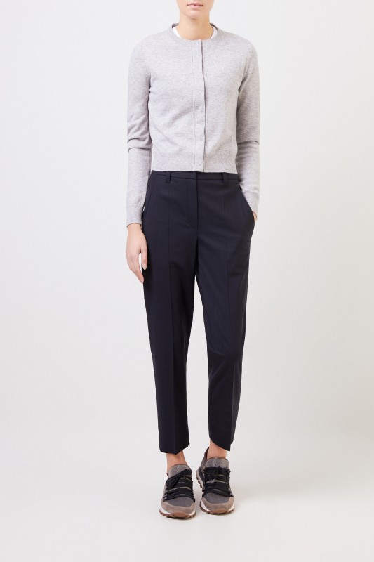 Brunello Cucinelli Cashmere-Cardigan Grau