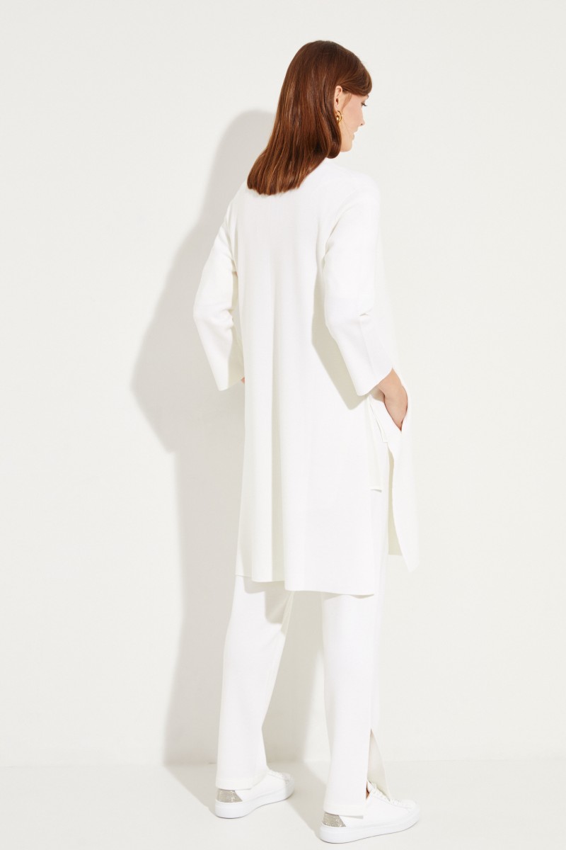 Woll-Cardigan 'Merino Milano' Crèmeweiß