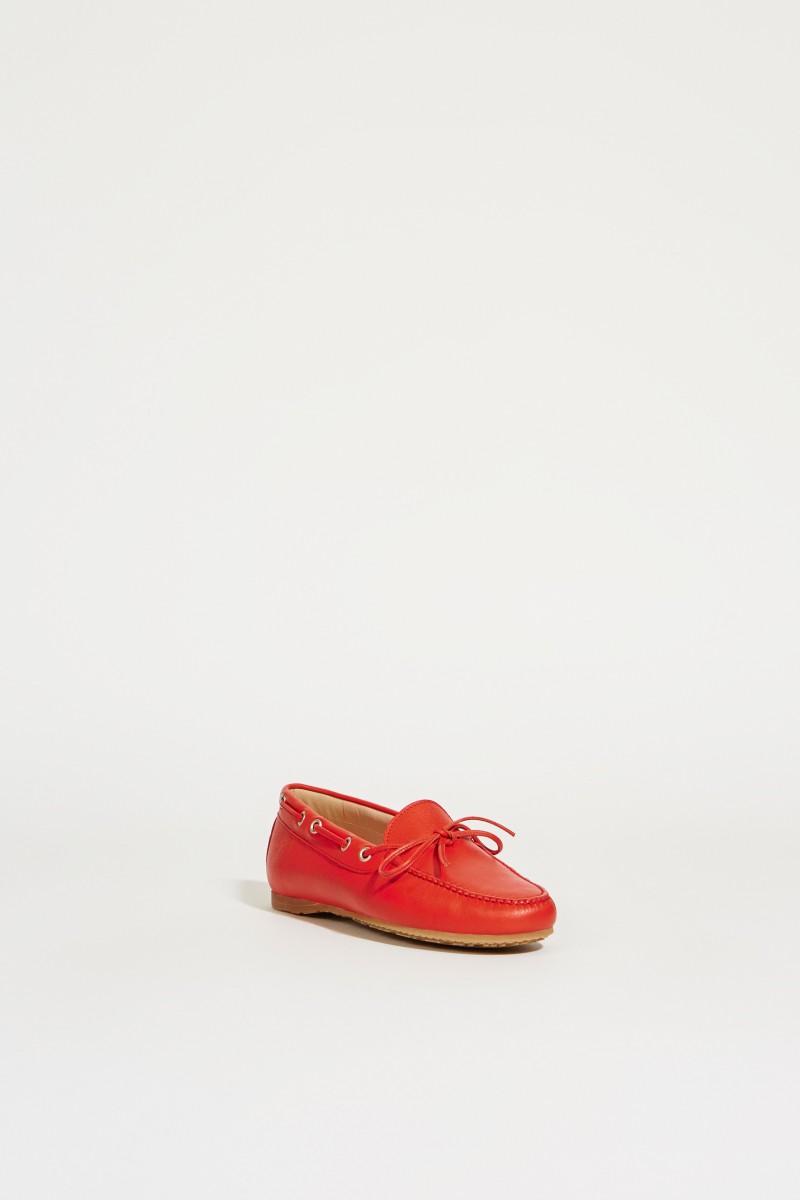 Leder-Schuh Rot
