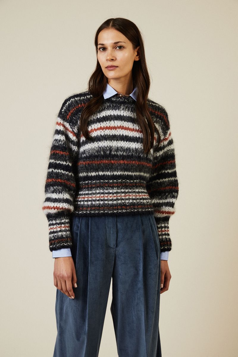 Mohair-Pullover Multi