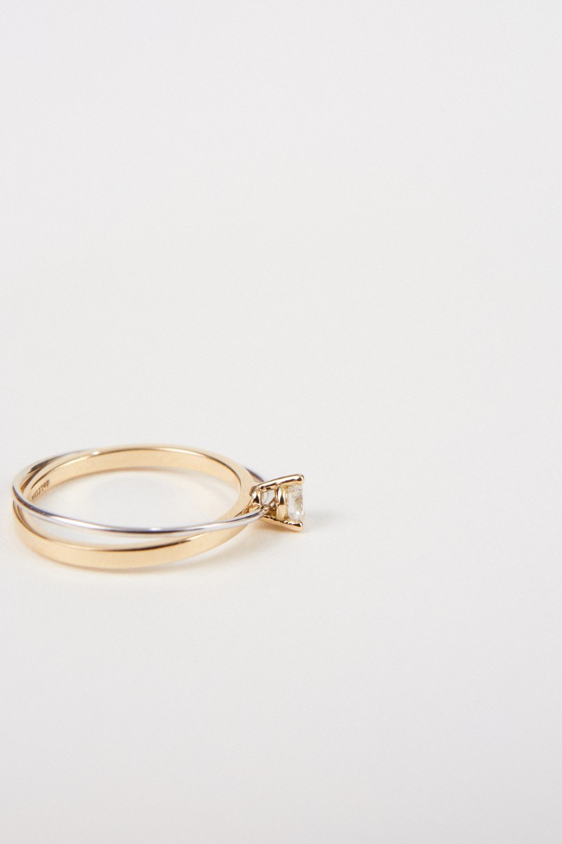 Delfina Delettrez Ring 'Two In One' mit Diamant Gold