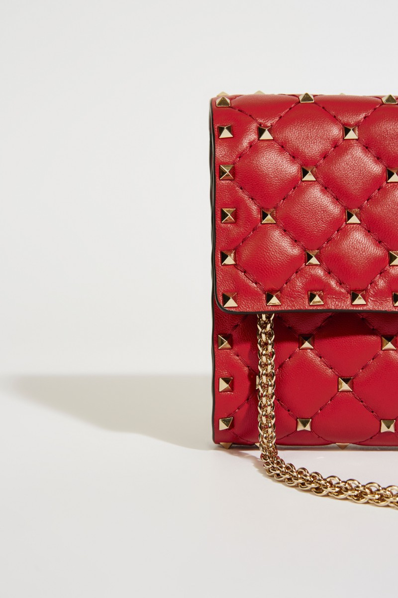 Umhängetasche ' Spikes Clutch' Rot