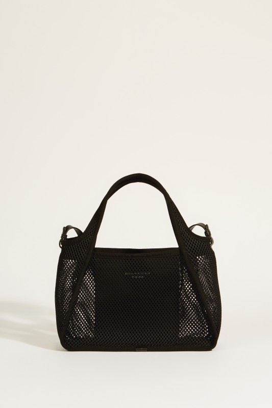 Tasche aus Mesh 'Cross Body Bag' Schwarz